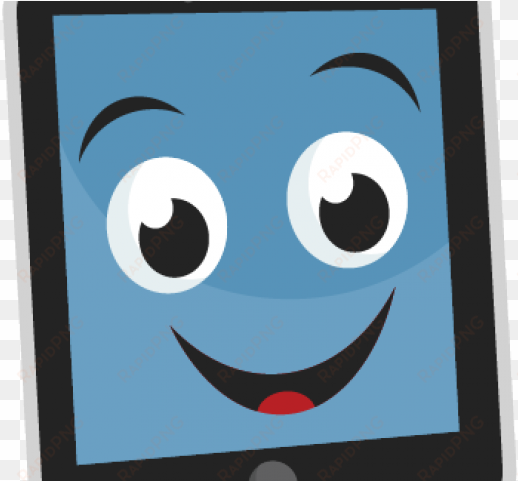 ipad clipart happy - cartoon