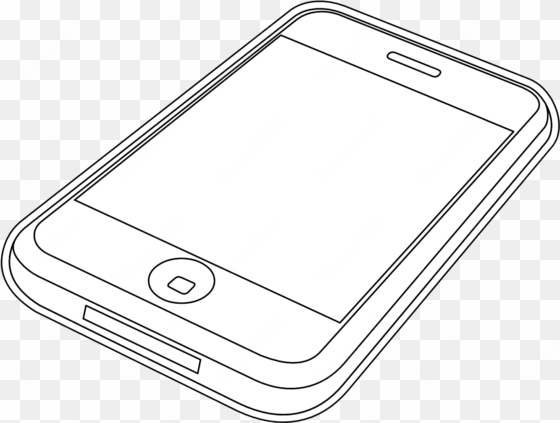 Iphone 3gs Black White Line Art Scalable Vector Graphics - Rb 260gs Png transparent png image
