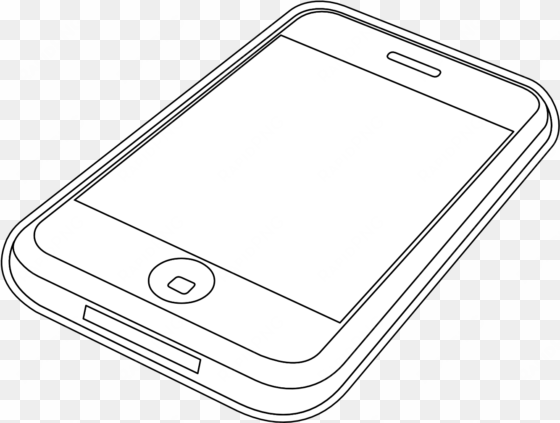 iphone 3gs black white line art scalable vector graphics - rb 260gs png