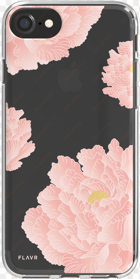 iphone 8/7/6s plus flavr pink peonies iplate case