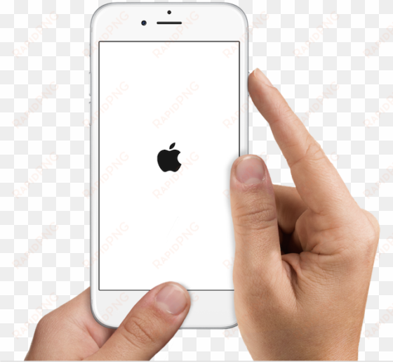 iphone hand png - iphone 7 white screen