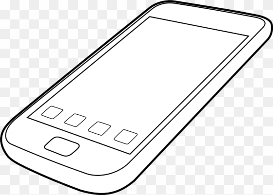 iphone ipad clipart png - smartphone black and white