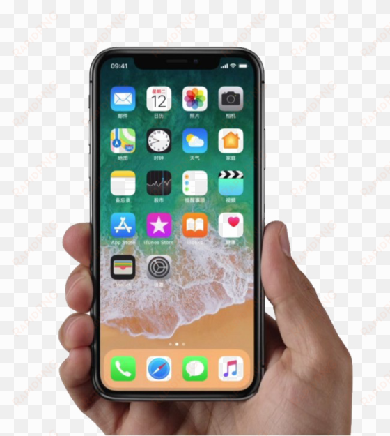 iphone x png download image - iphone x home screen