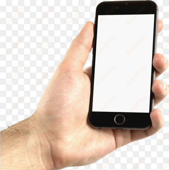 iphone6 png with transparent background free download - hand holding iphone png