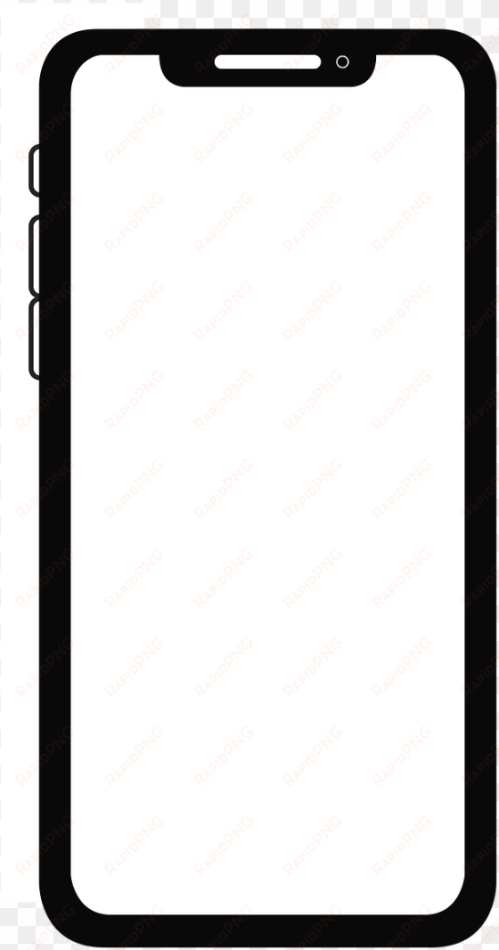 iphone,iphone x,icon,flat image - iphone x illustration png