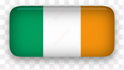 irish flag png with rounded corners, transparent background - republic of ireland