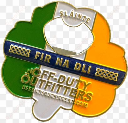 "irish handcuffs" challenge coin and opener off-duty - challenge coin