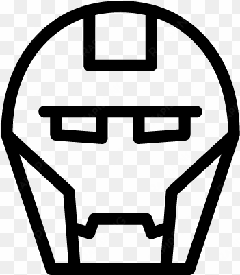 iron man vector - mascara homem de ferro molde