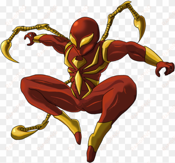 iron spiderman png photo - iron spider man spider man web of shadows