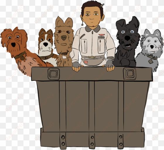 'isle of dogs' thrives with wes anderson's style - illustration isle of dogs