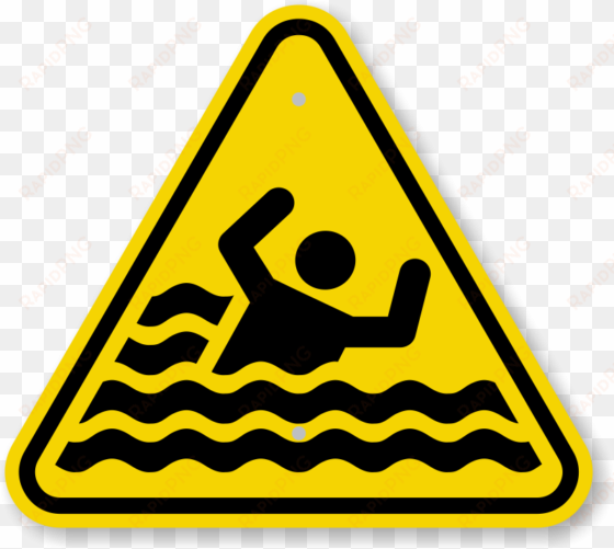 iso beware of drowning symbol warning sign - warning symbols