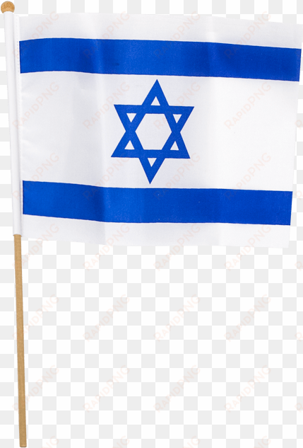 israel flag with wooden stick - israel flag with stick png