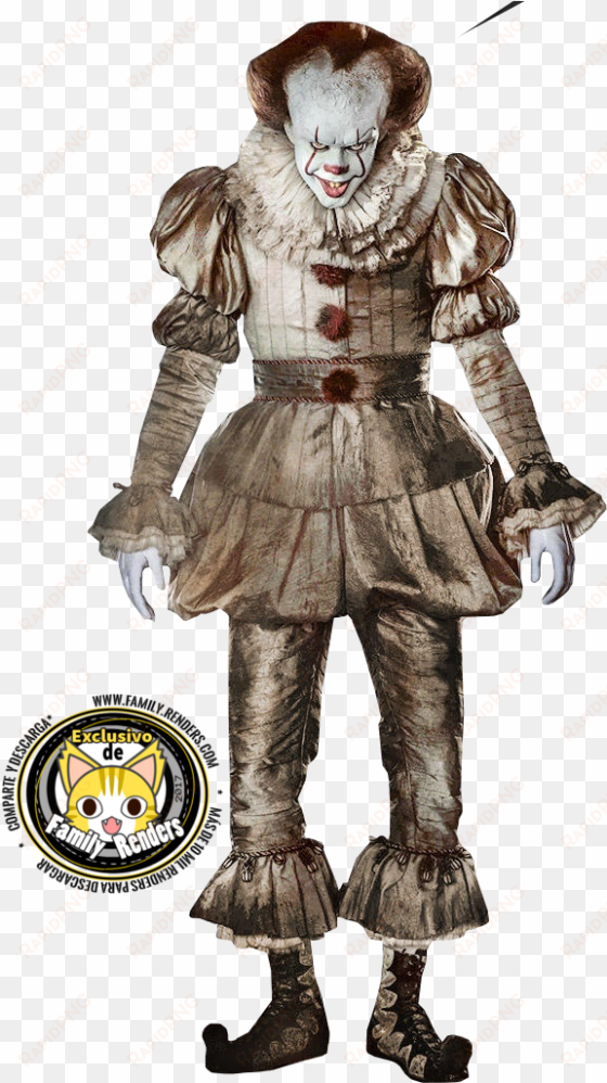 it pennywise png - 2017 movie it pennywise the clown outfit cosplay costume