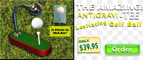 it seems like magic, but the antigravi tee tm levitating - golf