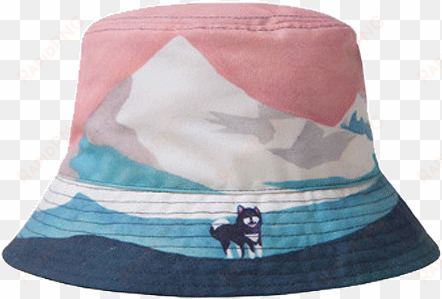 itgirl shop alaska print bucket hats aesthetic apparel, - aesthetic hats