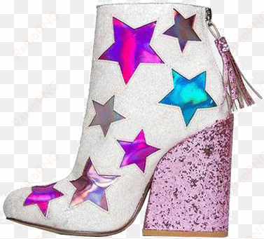 itgirl shop stardust glitter party cowboy boots aesthetic - glittering cowboy boot png