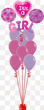 it's a girl supershape active balloon1 - its a girl balloons transparent