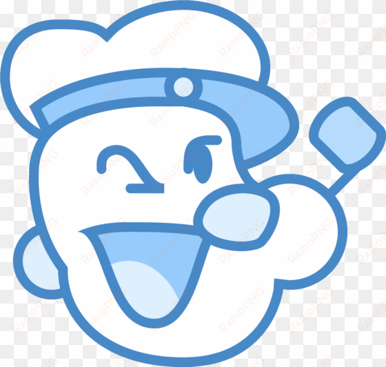 it's an icon for the famous cartoon character popeye - portable network graphics