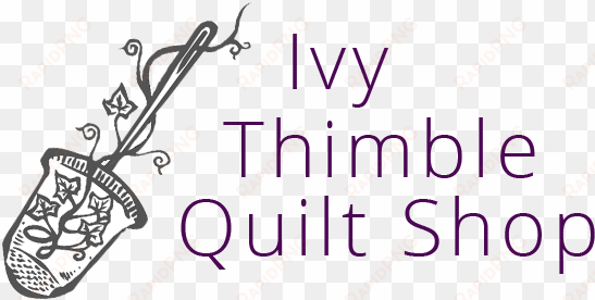 ivy thimble quilt shop logo - logo