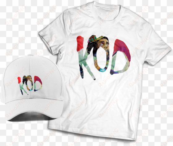 j cole kod t-shirt & dad hat combo - fluent in pidgin t-shirt in women and unisex sizes