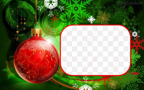 J Entrando Em Clima De Natal Fiz Umas Molduras Simples - Christmas Ball Red And Green transparent png image