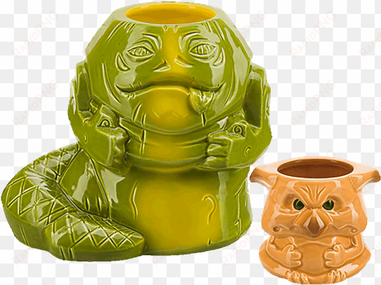 jabba the hutt & salacious crumb geeki tiki 2 pack - geeki tikis jabba the hutt & salacious b. crumb