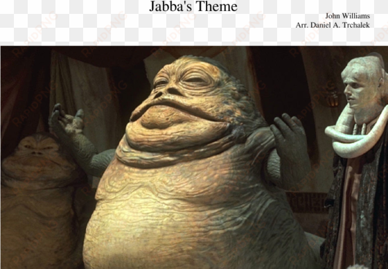 jabba's theme sheet music composed by john williams - jabba the hutt