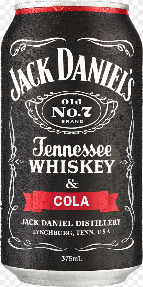 jack daniel's tennessee whiskey & cola cans 10 pack - jack daniel's tennessee whiskey & cola can 375ml