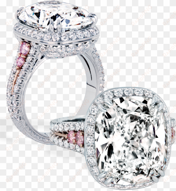 Jack Kelége Engagement Ring - Jack Kelege Pink Diamond Engagement Rings transparent png image