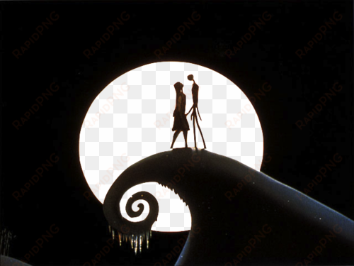 jack, sally, and tim burton image - nightmare before christmas jack and sally on spiral