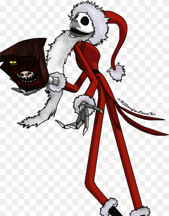 jack skellington- santa's clothes by xxsteefylovexx - jack skellington santa png