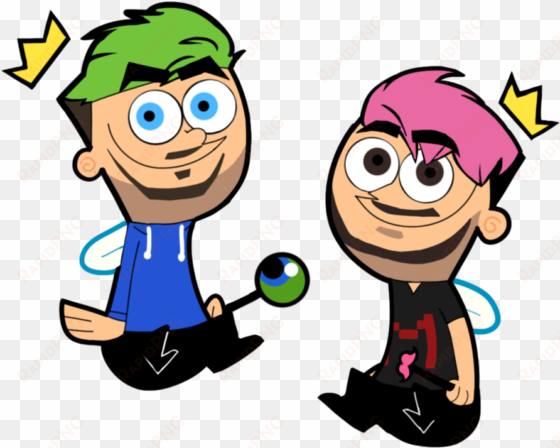 jacksepticeye and markiplier - genderbent fairly odd parents