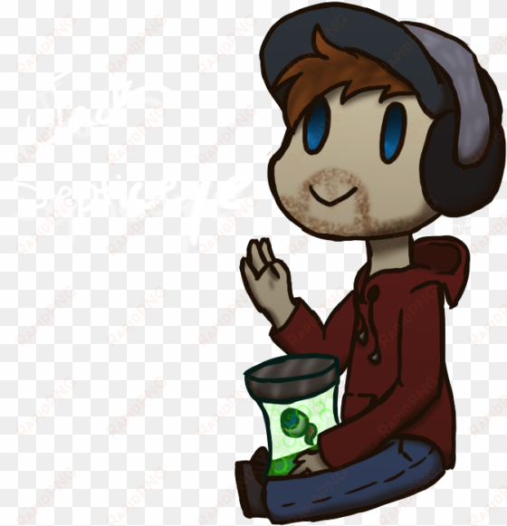 jacksepticeye chibi by sqidney on deviantart - drawing