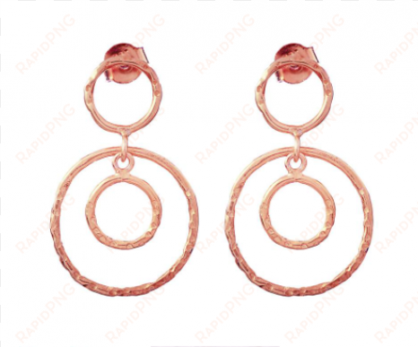 jaisalmer rose-gold circle earrings - earring