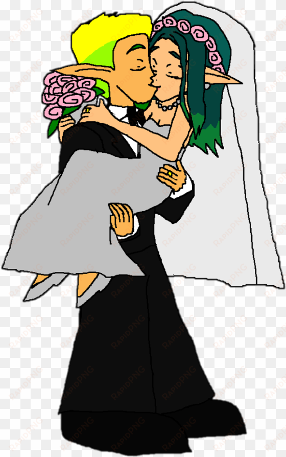 jak and daxter images jak and keira hagai wedding kiss - wallpaper