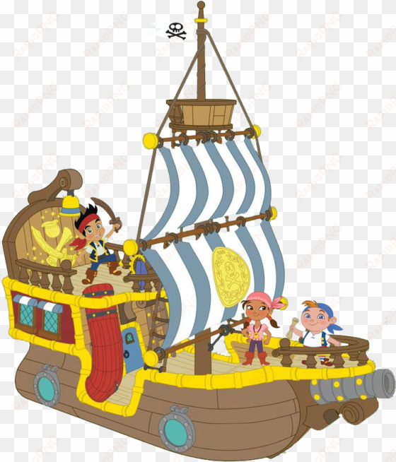 jake and the neverland pirate clipart black and white - jake and the neverland pirates bucky pirate ship