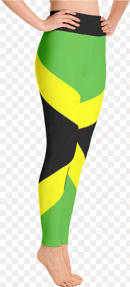 jamaican flag yoga leggings - rainbow rogue yoga pants