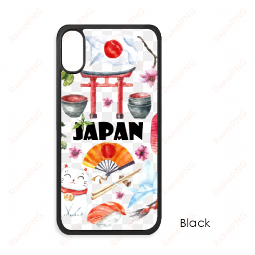 japan cute japanese style watercolor for iphone x cases - sushi