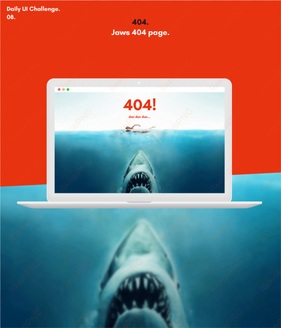 jaws 404 page - custom fashion folding umbrella scary shark ocean umbrella