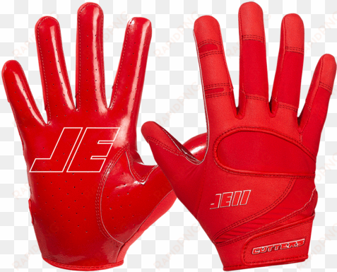 je11 by cutters signature series gloves - cutters football gloves all red