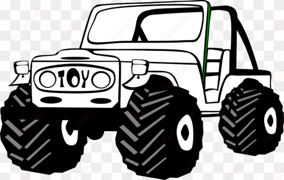 jeep drawing black and white - jeep clip art