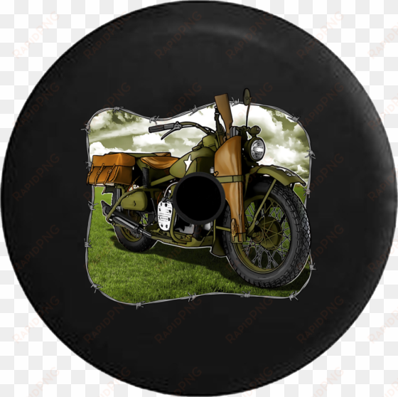 jeep wrangler jl backup camera day vintage military - image_tshirts shotgun bike mens printed t-shirt motorcycle