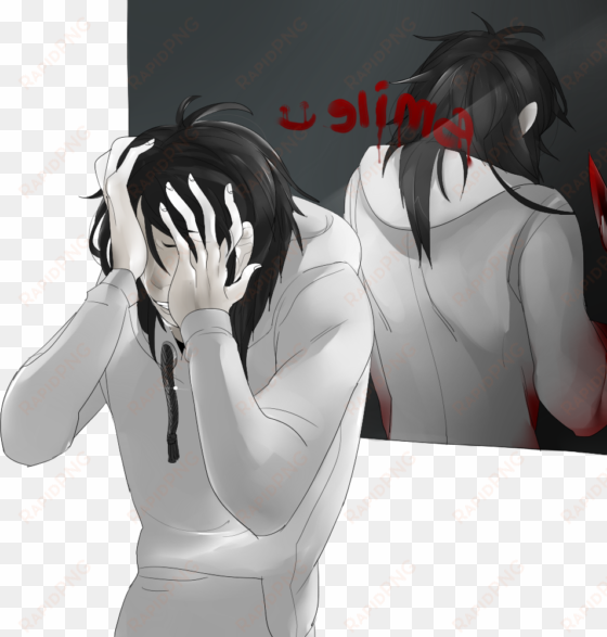 jeff the killer fond d'écran possibly with a portrait - creepypasta jeff the killer manga