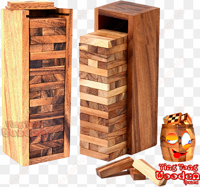 jenga tower mini the wobbly tower xs as the smallest - tumbling tower game (9 inch)