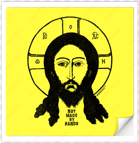 jesus not made by hands sticker - jesus