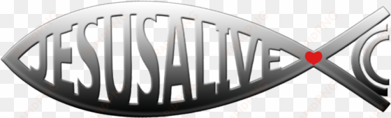 Jesusalive - Cc Fish - Emblem transparent png image