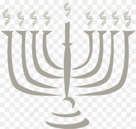 jewish genetics the gene scene with arms - menorah