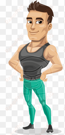 jim hit the gym - athletic cartoon characters