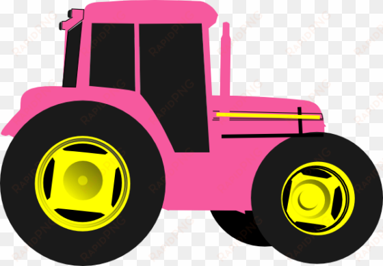 john deere clipart word - pink tractor clipart