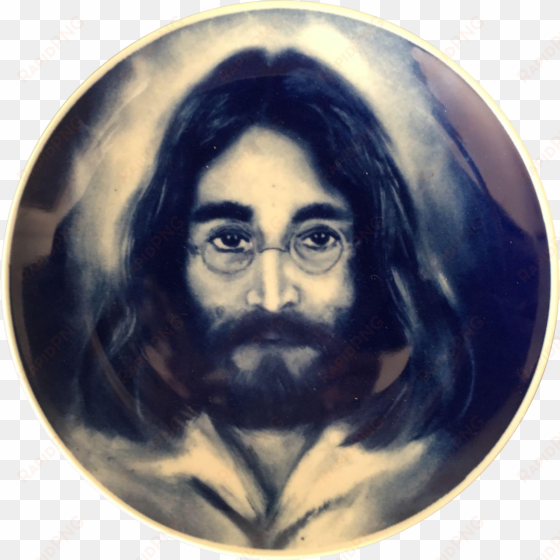 john lennon collector plate, made in denmark, numbered - circle